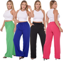 Calça Pantalona Feminina Cintura Alta