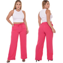 Calça Pantalona Feminina Cintura Alta