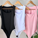 Kit 3 Body Feminino Decote Quadrado